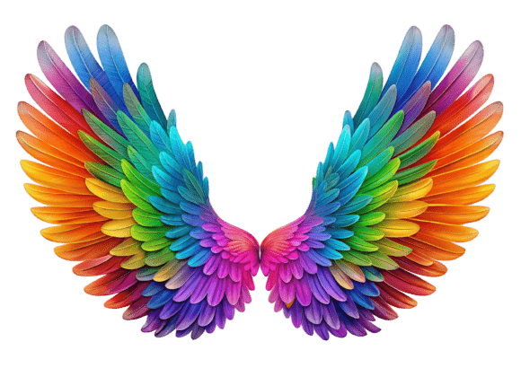 3D Avatar Rainbow Pride Wings PNG: A Designer's Guide