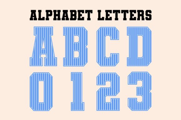 Blue Striped Summer Alphabet Letters PNG: A Designer's Guide