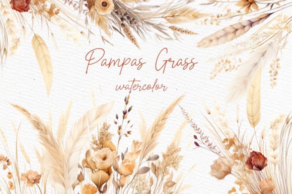 Boho Flowers Clipart Pampas Grass Png: Elevate Your Designs