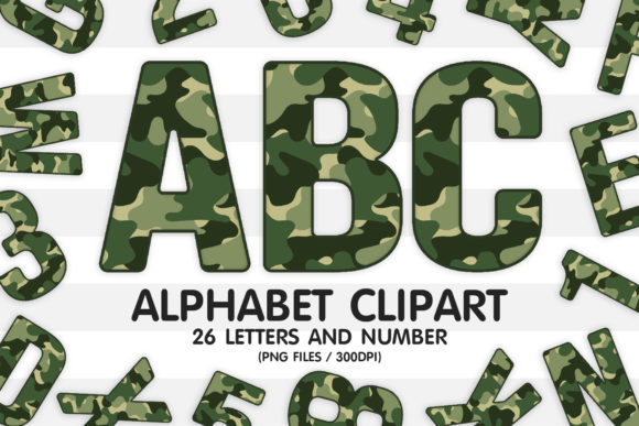 Camo Alphabet Letters: A Practical Design Asset