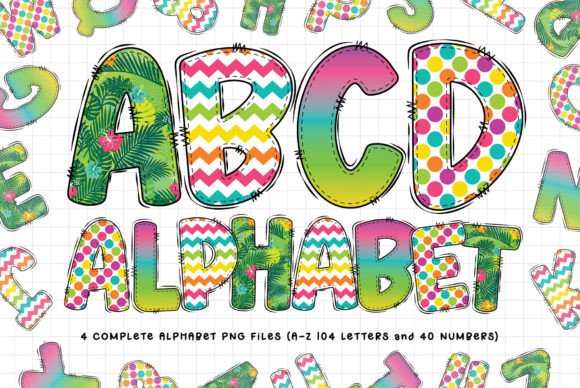 Capturing the Aloha Spirit: The Hawaiian Summer Alphabet Sublimation Set