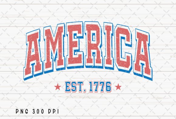 Celebrate Independence with America EST 1776 Retro 4th of July PNG