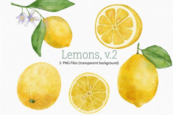 Fresh and Inviting: Using Lemon Watercolor Clipart