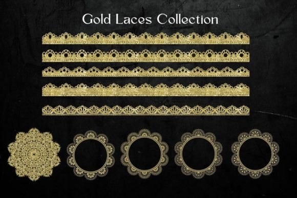 Gold Lace Collection: Elevate Your Creative Projects with Elegant Graphics