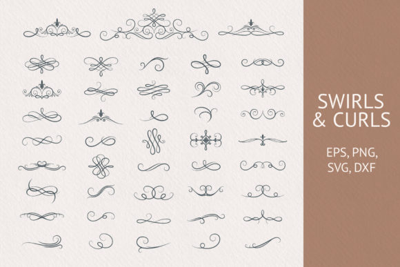 Ornate Borders, Swirls & Curls Collection: A Creative Toolkit