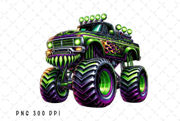 Unleash Creative Energy with Monster Truck Kids Extreme Vehicle PNG