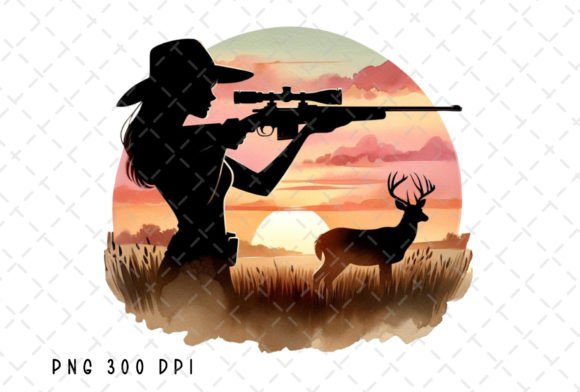 Women Girl Hunting Deer Hunt Buck PNG for Your Projects